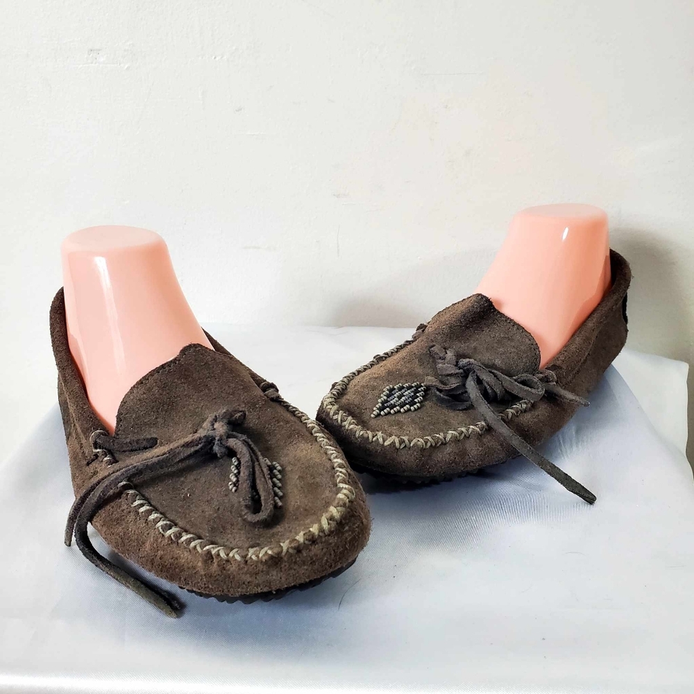 Women's Brown Suede Moccasins - Manitobah Mukluks (Women’s 10)